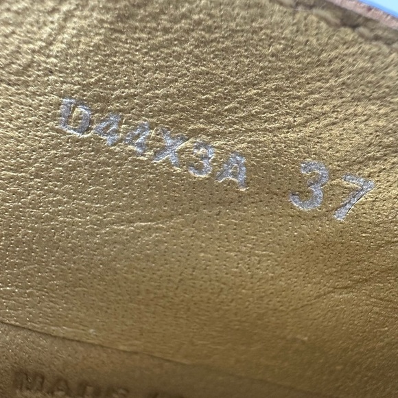 Geox Shoes Womens 37 US 7 Brown Grey‎ Animal Print Italian Leather Upper Flats - Picture 10 of 15